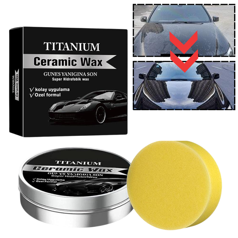 1-5個入りセラミックワックスクリーム 簡単塗布 チタンセラ - Car Wax Ceramic Coating のレビューと価格