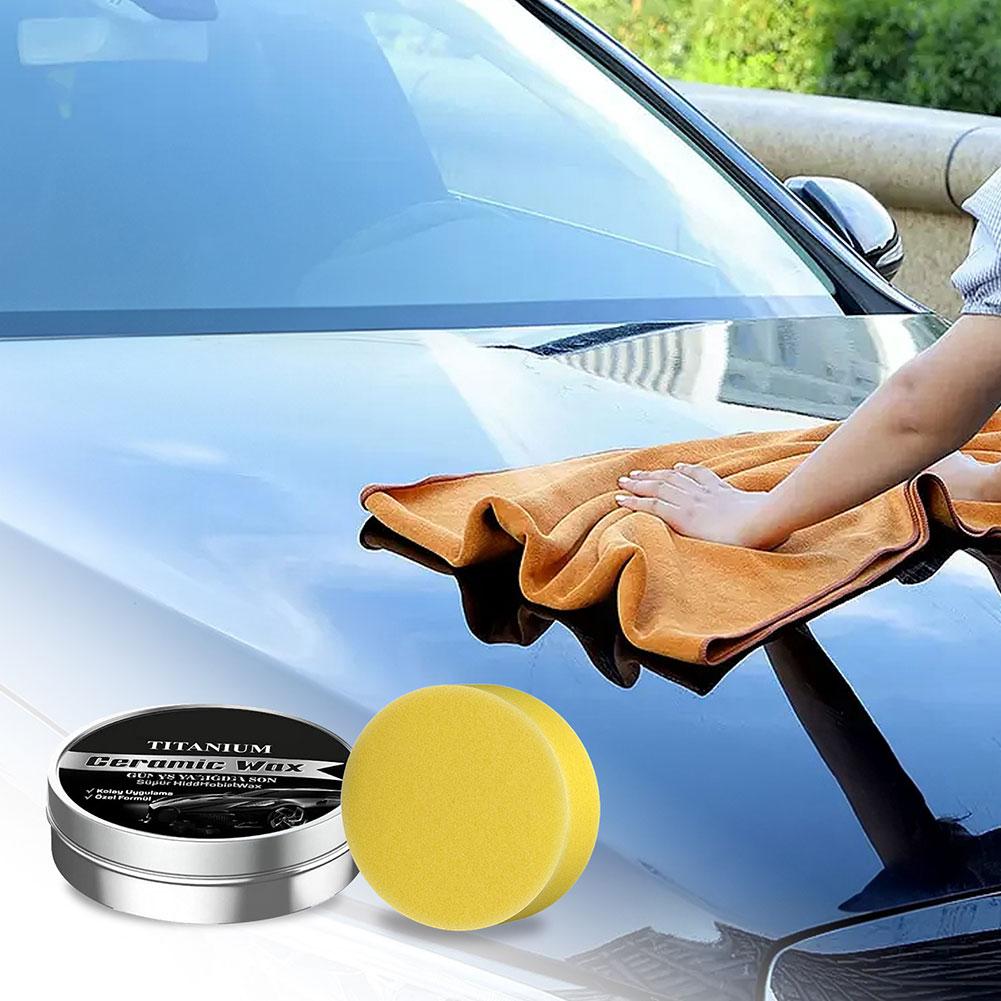 1-5個入りセラミックワックスクリーム 簡単塗布 チタンセラ - Car Wax Ceramic Coating のレビューと価格