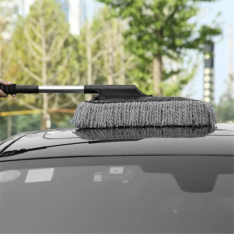 洗車用モップ、伸縮ハンドル、ほこり取り、ワックスブラシ、マイ - Car Cleaning Brush のレビューと価格
