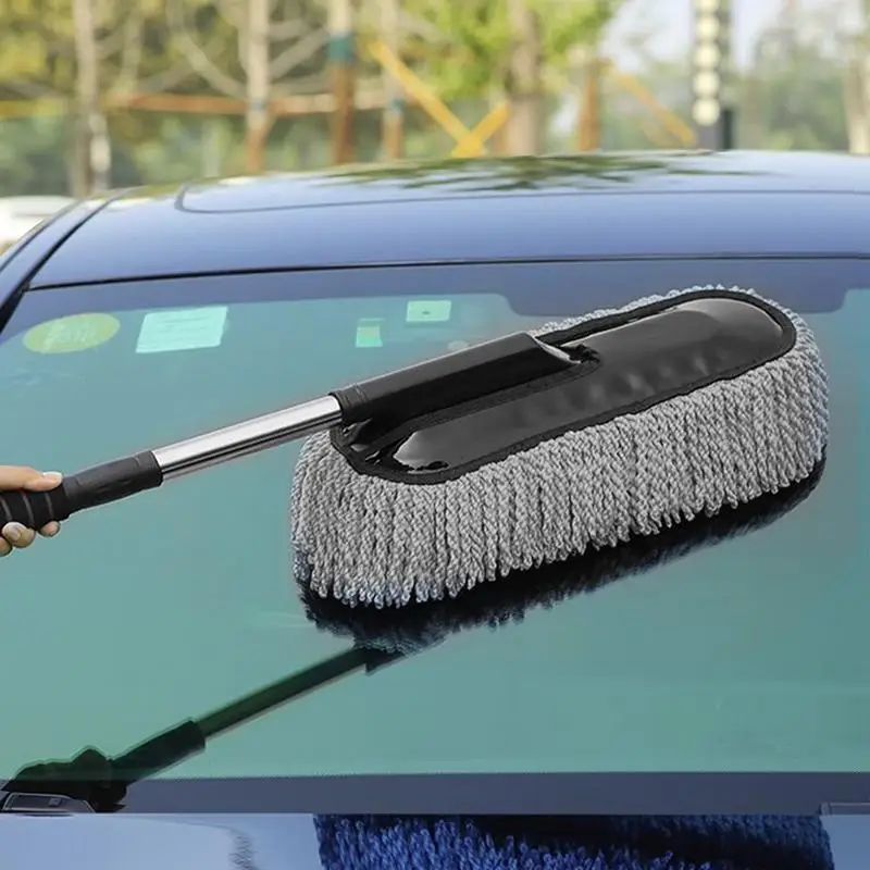 洗車用モップ、伸縮ハンドル、ほこり取り、ワックスブラシ、マイ - Car Cleaning Brush のレビューと価格