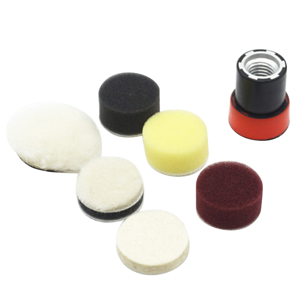 7個入り 車用研磨スポンジパッドセット。ワックスがけ、研磨、 - Polish Pad Set Buffer のレビューと価格