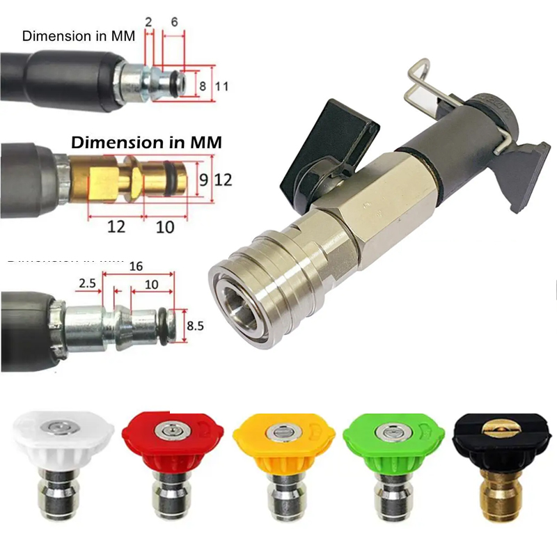 1/4 インチ クイックコネクト高圧洗浄ボールバルブキット、 - Pressure Washer Foam Gun のレビューと価格