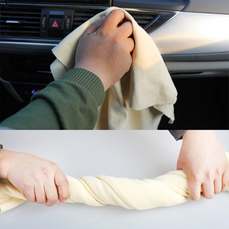天然セーム革洗車タオルクリーニング速乾性洗車用自動車ガジェッ - Interior Detailing Kit のレビューと価格